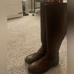 Leather boots